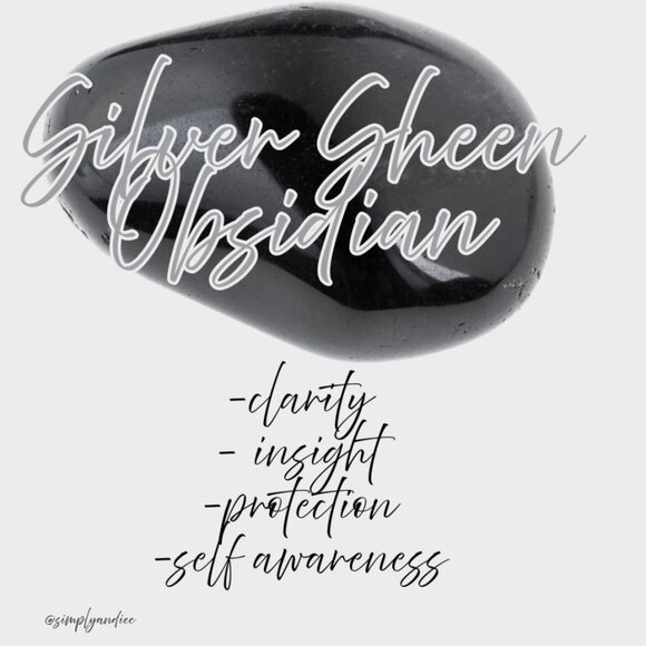 Silver Sheen Obsidian Crystal Bracelet - Picture 5 of 5